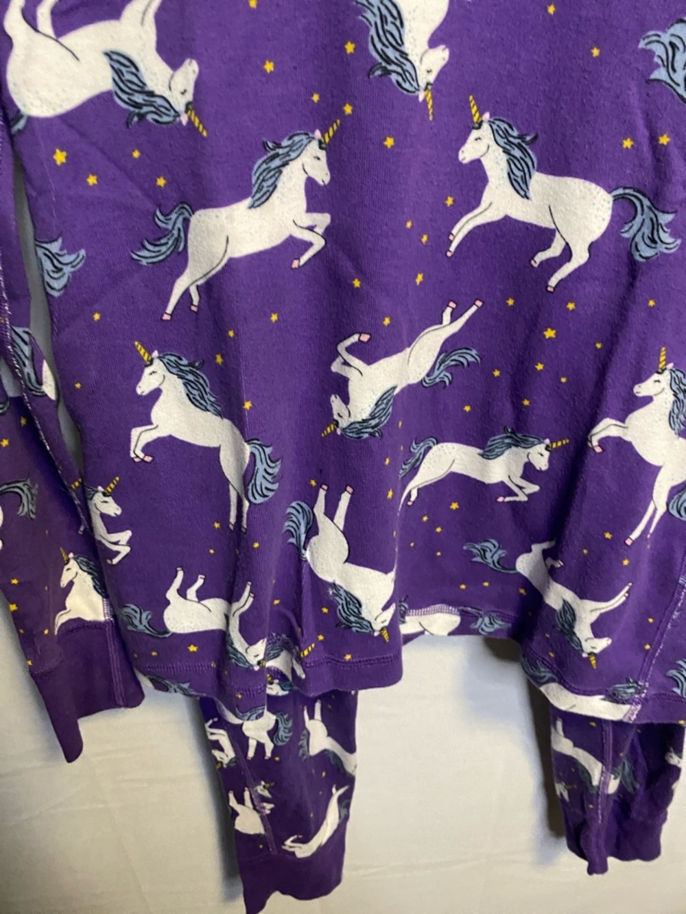 Hanna Andersson Purple Unicorn Print Pajama Set - Picture 3 of 12